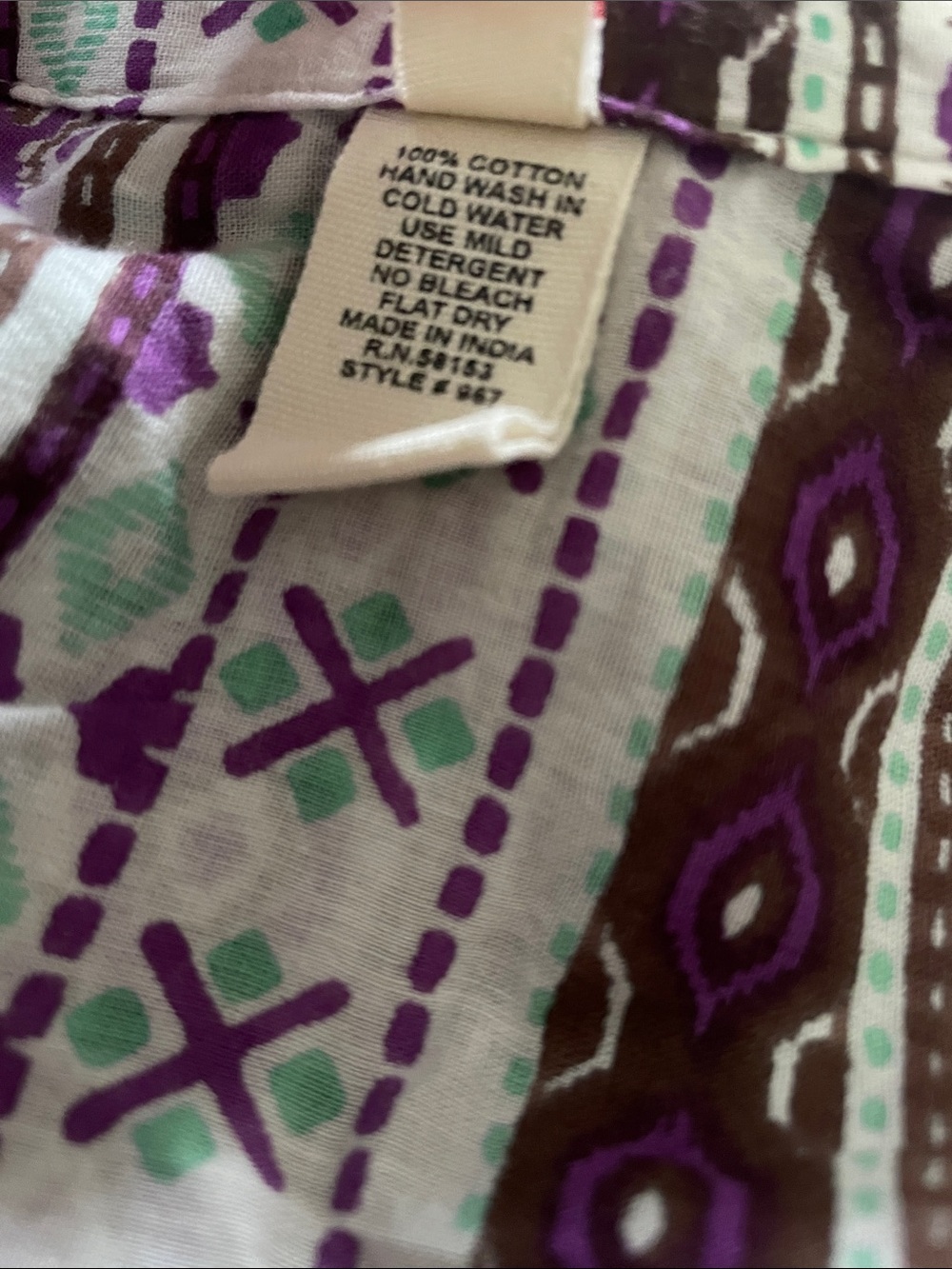 RAGA Purple Multi-Pattern Button Down Shirt - Picture 4 of 5